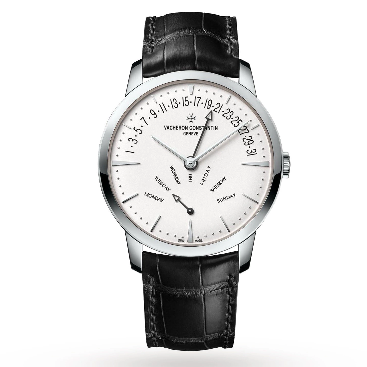 MiroTime 0726 Swiss Vacheron Constantin Patrimony Retrograde Day-Date Mens Watch